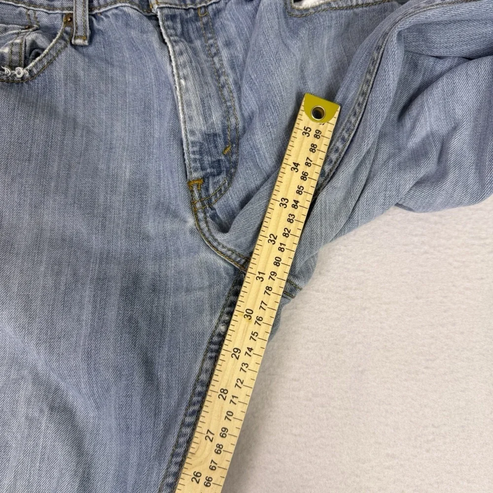 Levi's 559 Relaxed Straight Jeans Men's 34x32 Light‎ Wash Distressed Denim